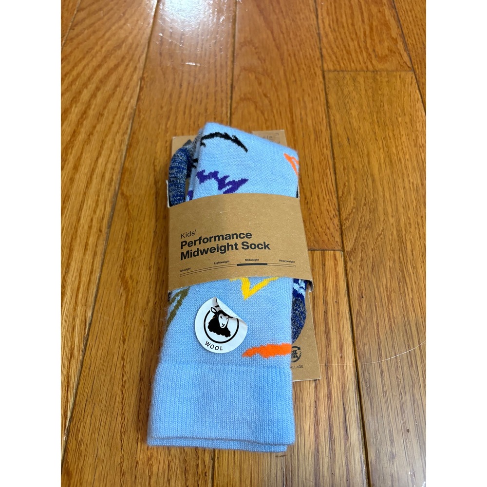 Burton Kids'‎ Performance Midweight Wool Socks - Scribble - Size S/M